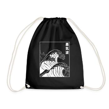 The Great Wave off Kanagawa Japanese Anime Manga - Sac de sport léger - noir - Devant