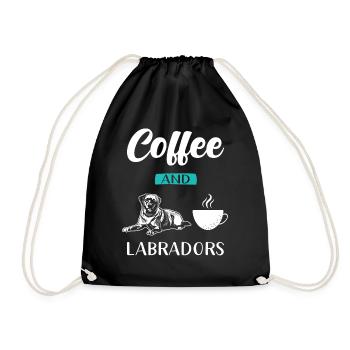 Labrador - Drawstring Bag - black - Front