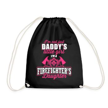 Firefighter's Daughter Firefighting Fireman Fire R - Sac de sport léger - noir - Devant