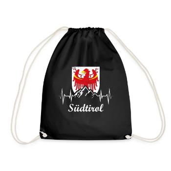 Südtirol - Turnbeutel - Schwarz - Vorne