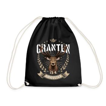 Grantln est un style de vie Hirsch Grantler Bavaria - Sac de sport léger - noir - Devant