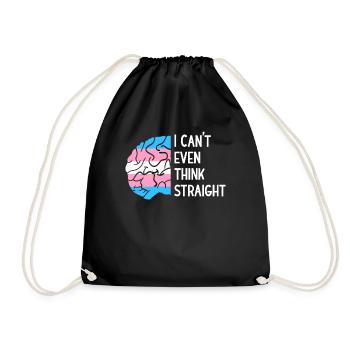 LGBT Transgenre Mois Trans Gay Cerveau Pride - Sac de sport léger - noir - Devant