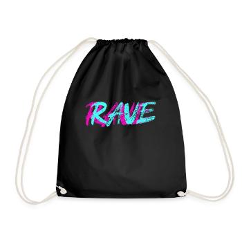 Rave - Turnbeutel - Schwarz - Vorne