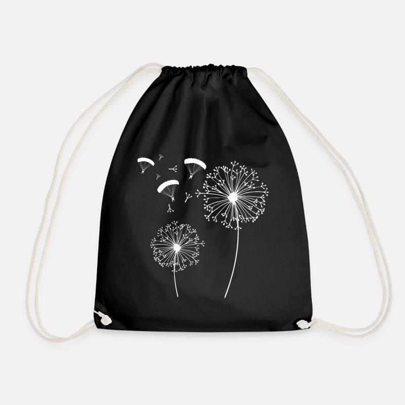 Dandelion Paraglider Gift for Paragliders - Turnbeutel - Schwarz