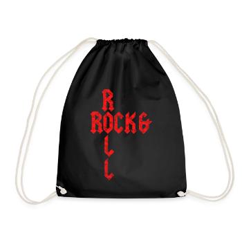 Rock and Roll - Drawstring Bag - black - Front
