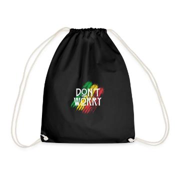 Jamaica Don't Worry Rasta Life - Drawstring Bag - black - Front