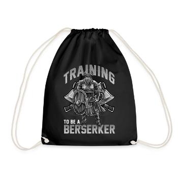 Wikinger Berserker Nordmänner Thor Odin Viking - Turnbeutel - Schwarz - Vorne