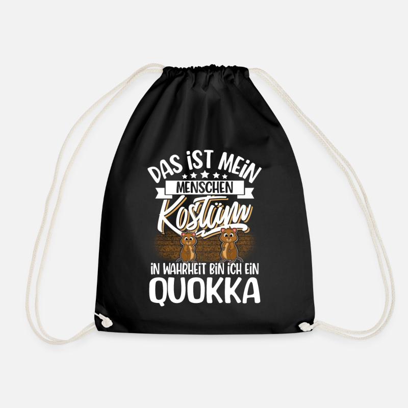 Quokka - Turnbeutel - Schwarz