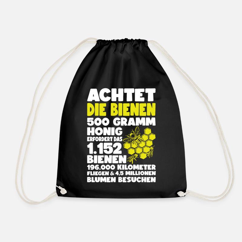ACHTET DIE BIENEN - Turnbeutel - Schwarz