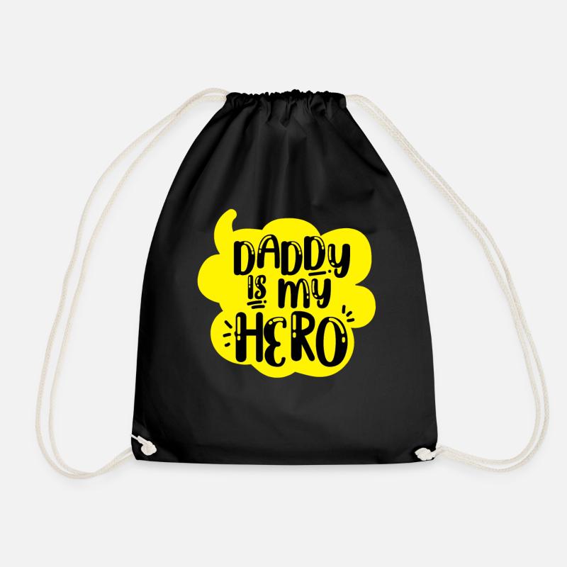 Dad To Be Daddy Is My Hero - Turnbeutel - Schwarz
