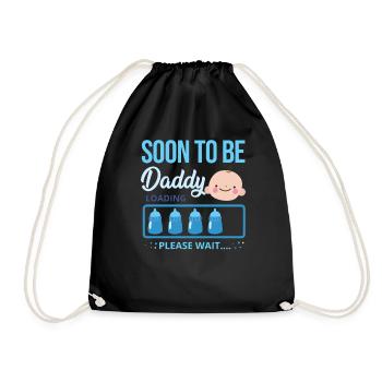 Papa To Be Soon To Be Daddy Loading - Sac de sport léger - noir - Devant