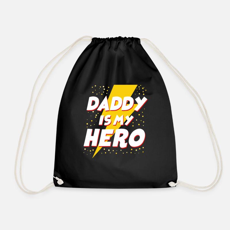 Dad To Be Daddy Is My Hero Super - Turnbeutel - Schwarz