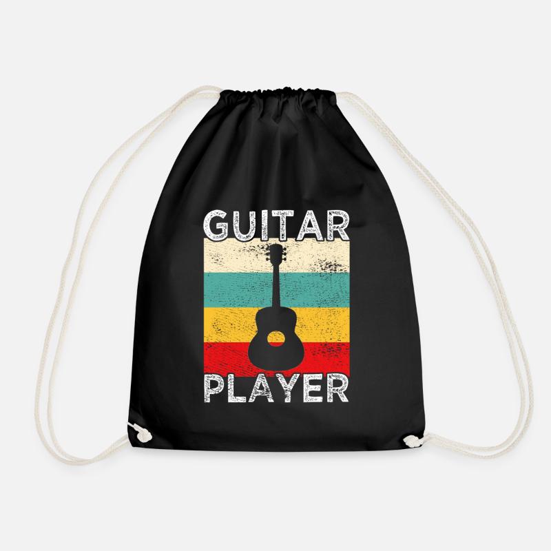 Gitarrist Retro - Turnbeutel - Schwarz