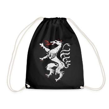 Steiermark Panther Wappen Retro - Turnbeutel - Schwarz - Vorne