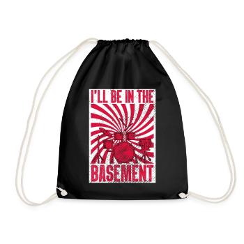 I set the pace before drummers drummers - Drawstring Bag - black - Front