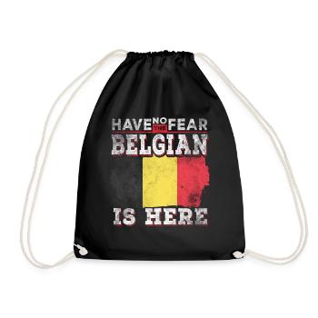 Drôle de Belge - Sac de sport léger - noir - Devant