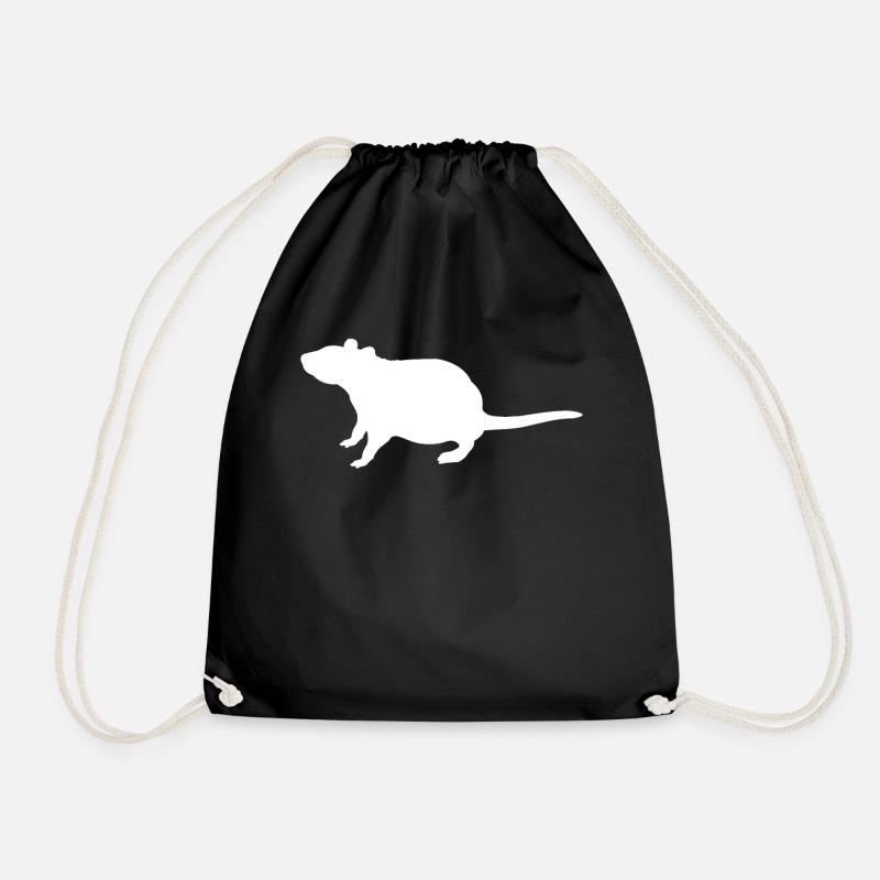 Ratte - Turnbeutel - Schwarz