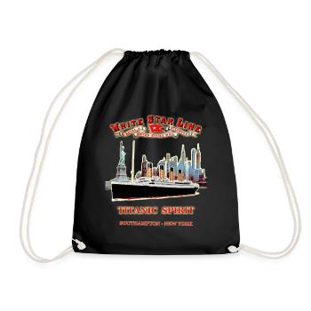 TITANIC FANTOME IN NEW YORK L. RUNEMBERG © Adagp - Drawstring Bag - black - Front