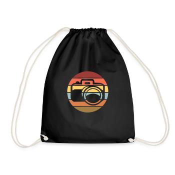 Photographer Photography Photography Camera Photo - Drawstring Bag - black - Front