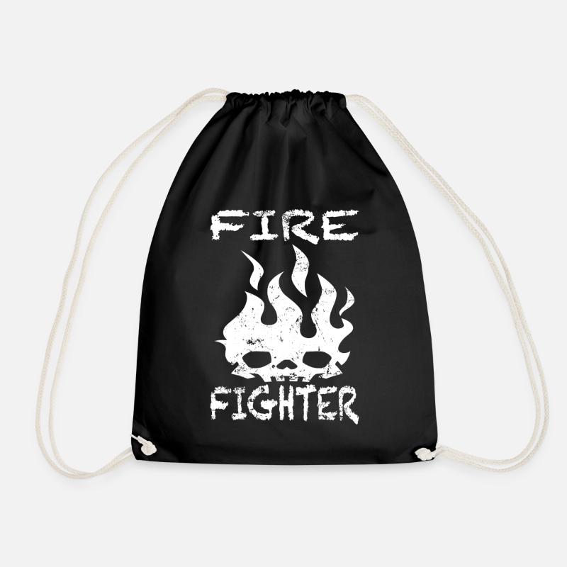 Firefighter Feuer Firefighters Feuerwehrmann - Turnbeutel - Schwarz