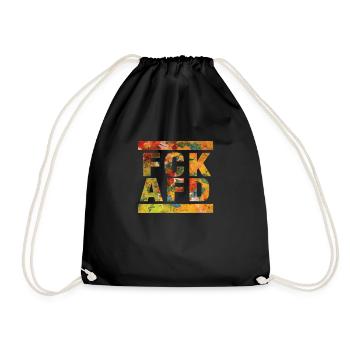 Contre les nazis - FCK AFD - Contre le droit - Sac de sport léger - noir - Devant