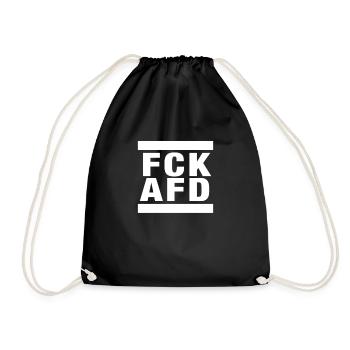 Contre les nazis - FCK AFD - Contre le droit - Sac de sport léger - noir - Devant