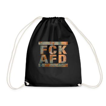 Contre les nazis - FCK AFD - Contre le droit - Sac de sport léger - noir - Devant