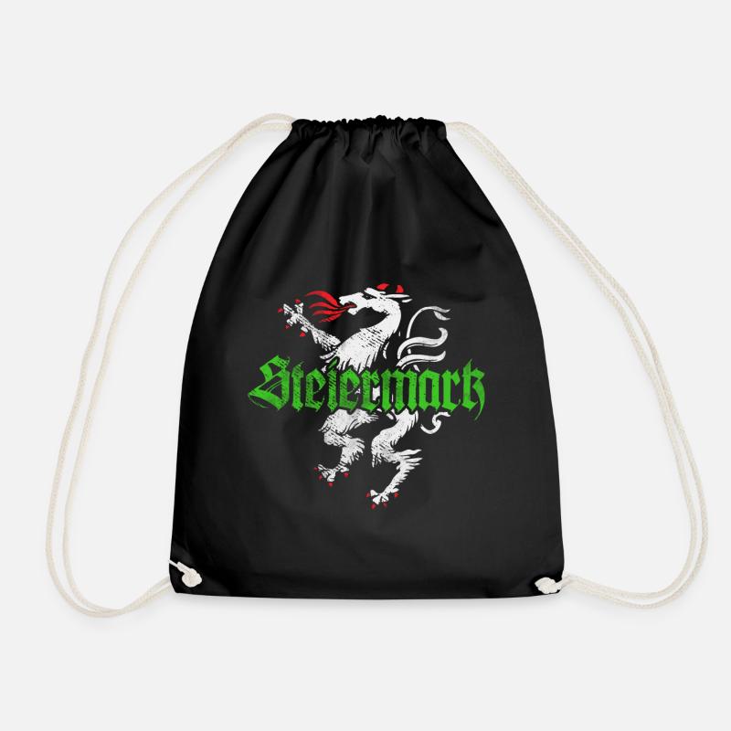 Steiermark Bekleidung Steirischer Panther - Turnbeutel - Schwarz