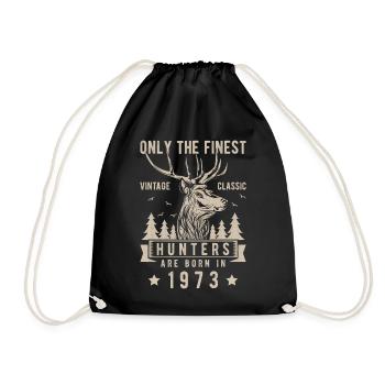 Hunter gift 1973 - Drawstring Bag - black - Front