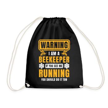 Amas d’abeilles bourdons abeille abeille miel insecte - Sac de sport léger - noir - Devant