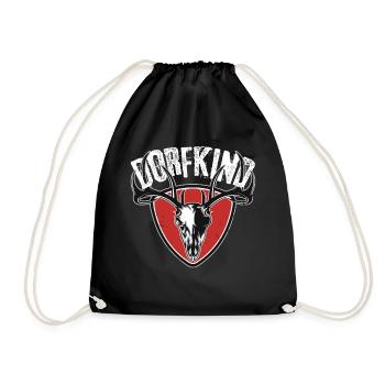 Dorfkind - Turnbeutel - Schwarz - Vorne