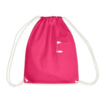 Golfen Golf Golfer Golfball - Turnbeutel - Fuchsia - Vorne