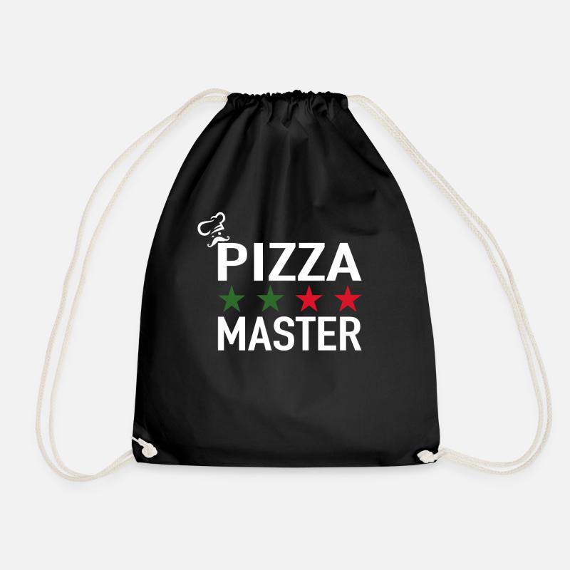 Pizza Master Pizza Chefkoch Italienische Pizza - Turnbeutel - Schwarz