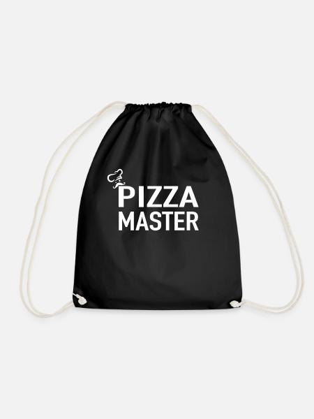 Pizza Master Pizza Chefkoch - Italienische Pizza - Turnbeutel - Schwarz
