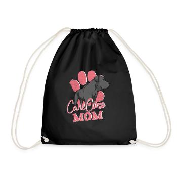 Cane Corso Mom - Dogs Owner Design Malosser - Drawstring Bag - black - Front