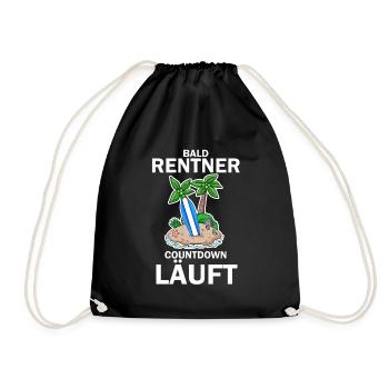 Rentner Countdown - Turnbeutel - Schwarz - Vorne