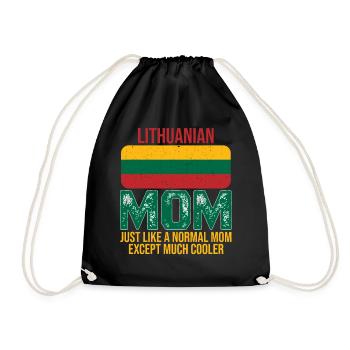 Drapeau Lituanien de la Mère Lithuanienne pour la fête des mères - Sac de sport léger - noir - Devant