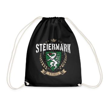 Steiermark Wappen Panther Retro Steirer Bua Madl - Turnbeutel - Schwarz - Vorne