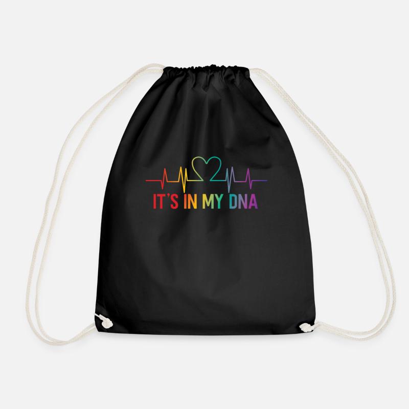 LGBT Pride Rainbow It'S In My Dna - Turnbeutel - Schwarz