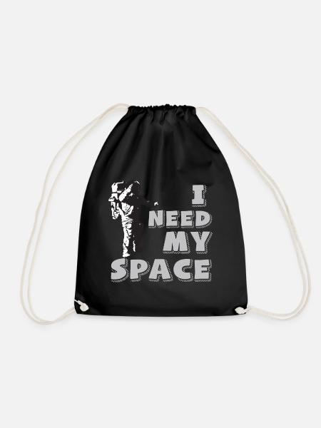 Astronaut need my Space Raumfahrt - Turnbeutel - Schwarz