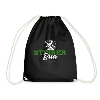 Steirer Bua Steirerbua Steiermark - Turnbeutel - Schwarz - Vorne