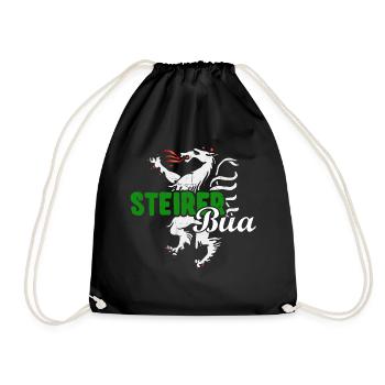 Steirerbua Steirer Bua Steiermark Steirabua - Turnbeutel - Schwarz - Vorne