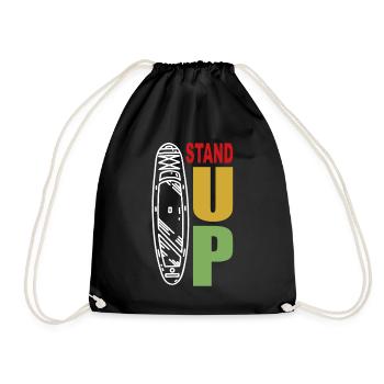 Stand Up Paddle Board - SUP Board Paddle Board - Turnbeutel - Schwarz - Vorne