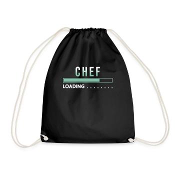 Cuistot loading cadeau d’obstructif - Sac de sport léger - noir - Devant