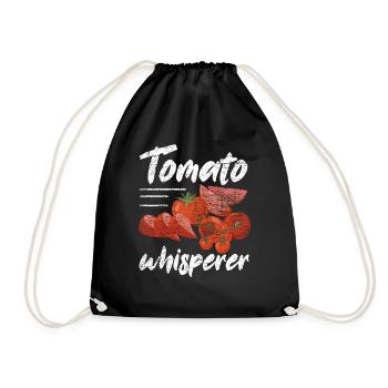 Garten Tomaten Garten Zucht Geschenk - Turnbeutel - Schwarz - Vorne
