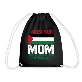 Palestinian Mom Drapeau Palestine pour la fête des mères - Sac de sport léger - noir - Devant