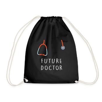 Future Doctor Funny Medical Students - Drawstring Bag - black - Front
