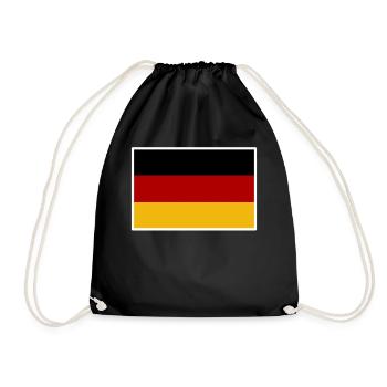 Football Allemagne drapeau allemand maillot de football - Sac de sport léger - noir - Devant