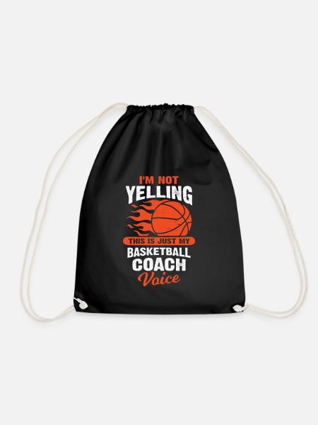 Basket-ball coach entraîneur de basket-ball cadeau - Sac de sport léger - noir