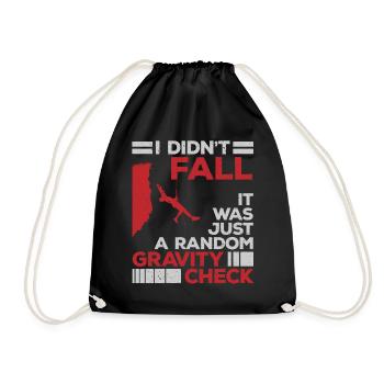 Rock Climbing Climber I Didn'T - Turnbeutel - Schwarz - Vorne